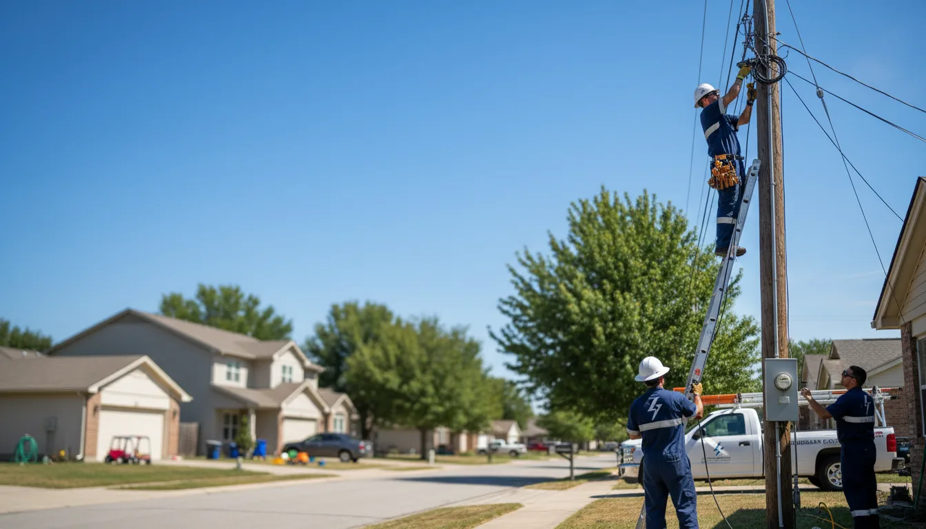 Residential electrician providing installation services in Jersey, AR